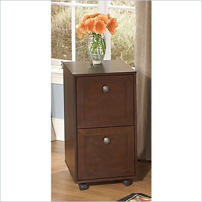 Kathy Ireland by Bush Grand Expressions 2 Drawer Mobile File Cabinet in Warm Molasses