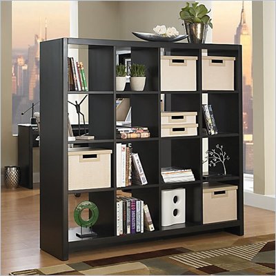 Kathy Ireland by Bush New York Skyline Cube Divider in Modern Mocha