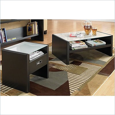Kathy Ireland by Bush New York Skyline 3 Piece Coffee Table Set in Modern Mocha