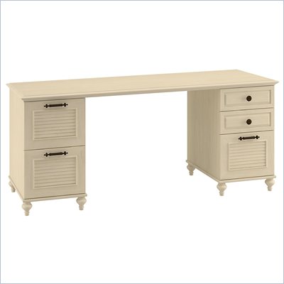 Kathy Ireland by Bush Volcano Dusk Double Pedestal Desk 