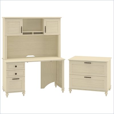 Kathy Ireland by Bush Volcano Dusk Small Office with Lateral File Set