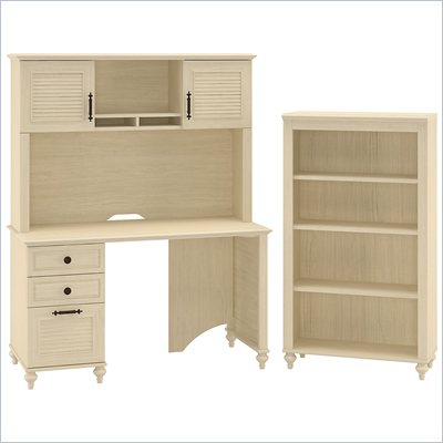 Kathy Ireland by Bush Volcano Dusk Small Office with Bookcase Set