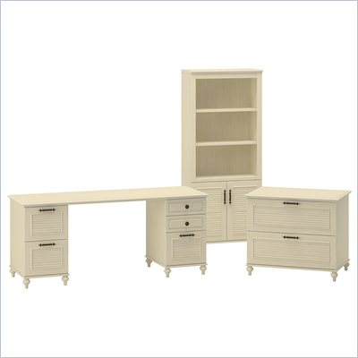 Kathy Ireland by Bush Volcano Dusk Home Office Double Pedestal Set