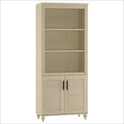 Kathy Ireland by Bush Volcano Dusk 2 Door Cabinet Bookcase in Driftwood Dreams