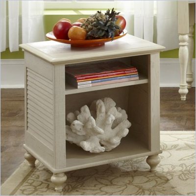 Kathy Ireland by Bush Volcano Dusk End Table in Driftwood Dreams