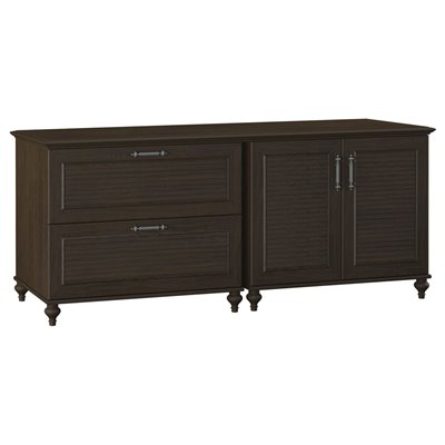 Kathy Ireland by Bush Volcano Dusk Storage Credenza in Kona Coast