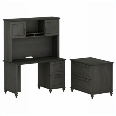 Kathy Ireland by Bush Volcano Dusk Small Office with Lateral File Set