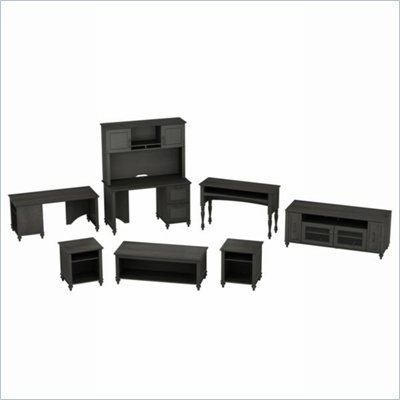 Kathy Ireland by Bush Volcano Dusk Work-N-Play Set with Extra Filing