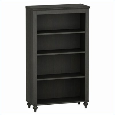 Kathy Ireland by Bush Volcano Dusk 4 Shelf Bookcase in Kona Coast Finish