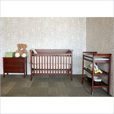 Baby Furniture Sets  Armoire on Baby Mod Ava Complete 5 Piece Nursery Set In Cherry   W6831c1