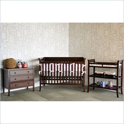 Baby Mod Ava Complete 5-Piece Nursery Set in Espresso