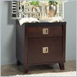 ADD TO YOUR SET: angelo:HOME Marlowe Charging Station Nightstand in Black and Chocolate Brown