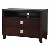 angelo:HOME Marlowe 2 Drawer Media Chest in Black and Chocolate Brown