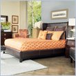 ADD TO YOUR SET: angelo:HOME Marlowe Shelter Bed in Chocolate Bonded Leather