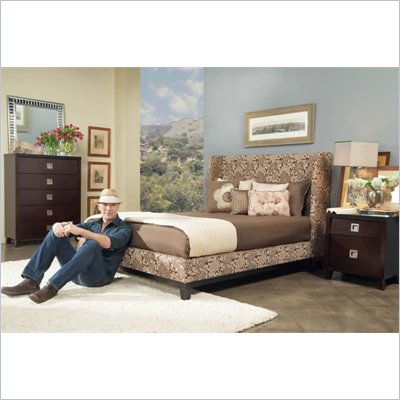 angelo:HOME Marlowe Wendy Pepper Shelter Bed 4 Piece Bedroom Set