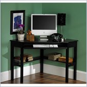 Holly & Martin Alexander Corner Computer Desk in Painted Black