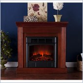Holly & Martin Bastrop Petite Convertible Electric Fireplace in Mahogany