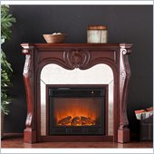 Holly & Martin Burbank Electric Fireplace in Cherry