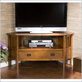Holly & Martin Carrollton Corner Media Stand in Dark Oak