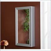 Holly & Martin Chloe Wall-Mount Jewelry Mirror in Silver