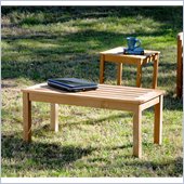 Holly & Martin Edison Coffee Table in Light Brown Teakwood Stain