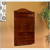 Holly & Martin Evangeline Wall-Mount Jewelry Armoire in Rich Cherry