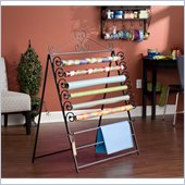 Holly & Martin Evelyn Easel/Wall Mount Craft Storage Rack in Black