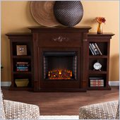 Holly & Martin Fredricksburg Electric Fireplace w/ Bookcases in Espresso
