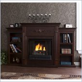 Holly & Martin Fredricksburg Gel Fireplace w/ Bookcases in Espresso