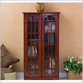 Holly & Martin Grayson Window Pane Media Cabinet in Cherry