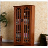 Holly & Martin Grayson Window Pane Media Cabinet in Oak