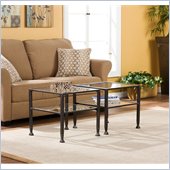 Holly & Martin Guthrie Metal Cocktail Table in Distressed Black