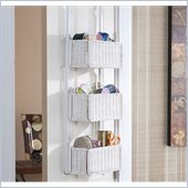 Holly & Martin Hazel Over-the-Door 3-Tier Basket Storage in White