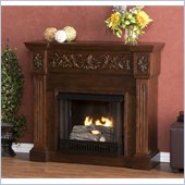 Holly & Martin Huntington Gel Corner Fireplace in Espresso