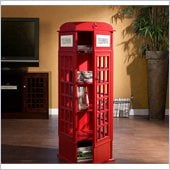 Holly & Martin Jasper Phone Booth Cabinet in Painted Red