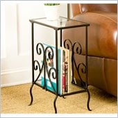 Holly & Martin Kilpatrick Metal Magazine Table in Painted Black
