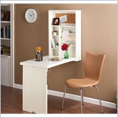 Holly & Martin Leo Fold-Out Convertible Desk in Winter White