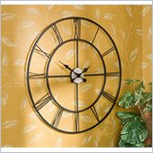 Holly & Martin Lucas Decorative Black Powder-Coated Metal Wall Clock