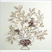 Holly & Martin Monarch Hand Painted Centerpiece Wall Sculpture