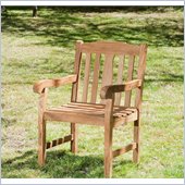 Holly & Martin Monroe Arm Chair in Light Brown Teakwood Stain