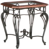 Holly & Martin Newcastle End Table in Black and Cherry