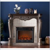 Holly & Martin Oakhurst Electric Fireplace in Burnt Oak