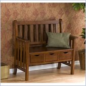 Holly & Martin Pecos 3 Drawer Country Bench in Oak