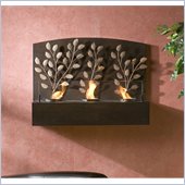 Holly & Martin Regina Wall Mount Fireplace in Textured Espresso