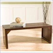 Holly & Martin Sabine Slat Bench/Coffee Table in Espresso