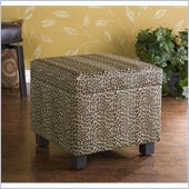 Holly & Martin Safari Storage Ottoman in Leopard