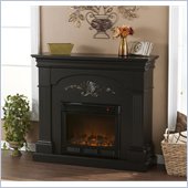 Holly & Martin Salerno Electric Fireplace in Black