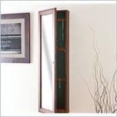 Holly & Martin Sophia Wall-Mount Jewelry Mirror in Warm Brown Walnut