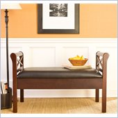Holly & Martin Trinity Storage Bench in Espresso & Black