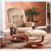 Holly & Martin Tyler Fabric Recliner Chair and Ottoman in Sand